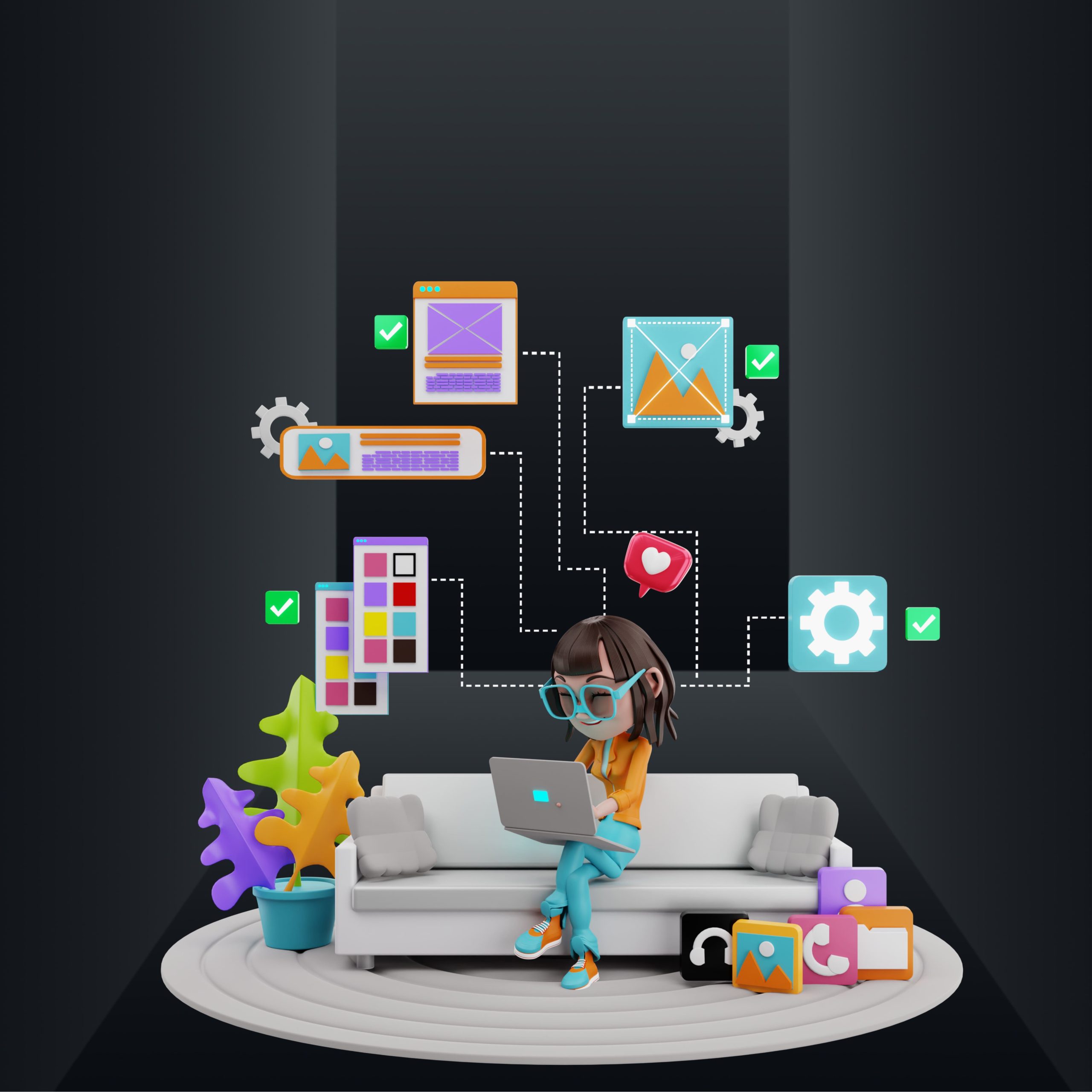 our employee work with you